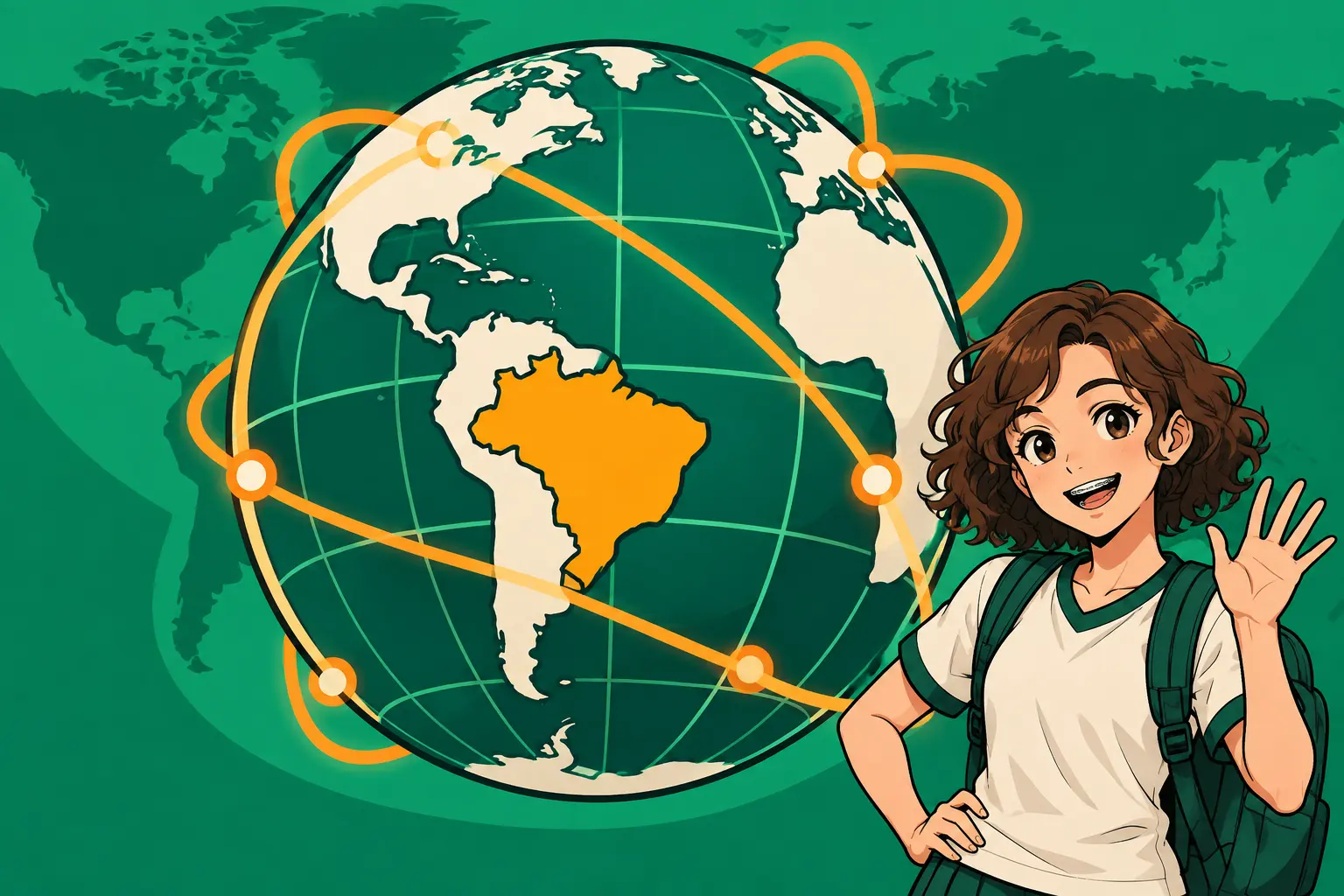 Capa de Globalização e o lugar do Brasil no mundo