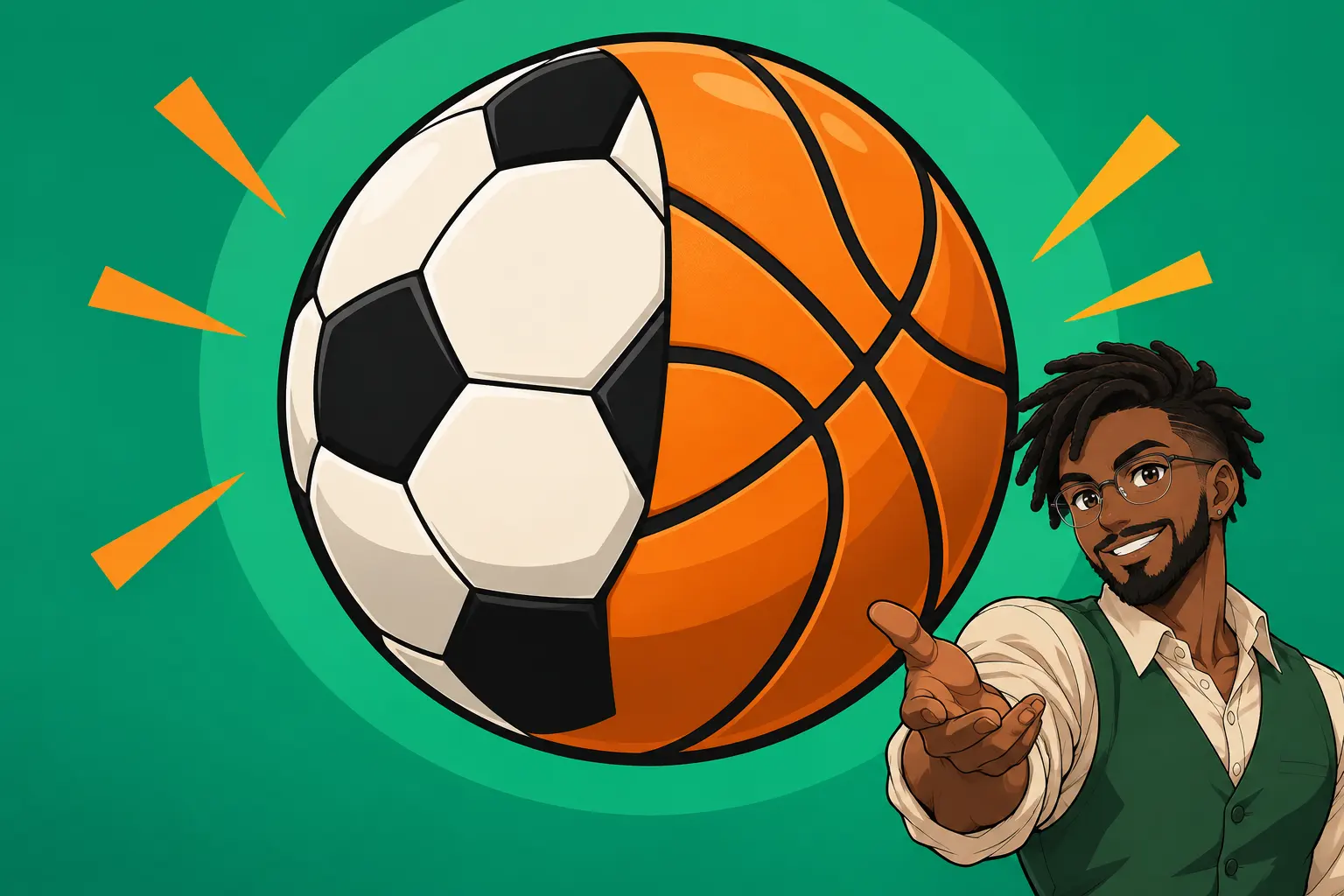 Capa de Futebol e basquete: tática básica