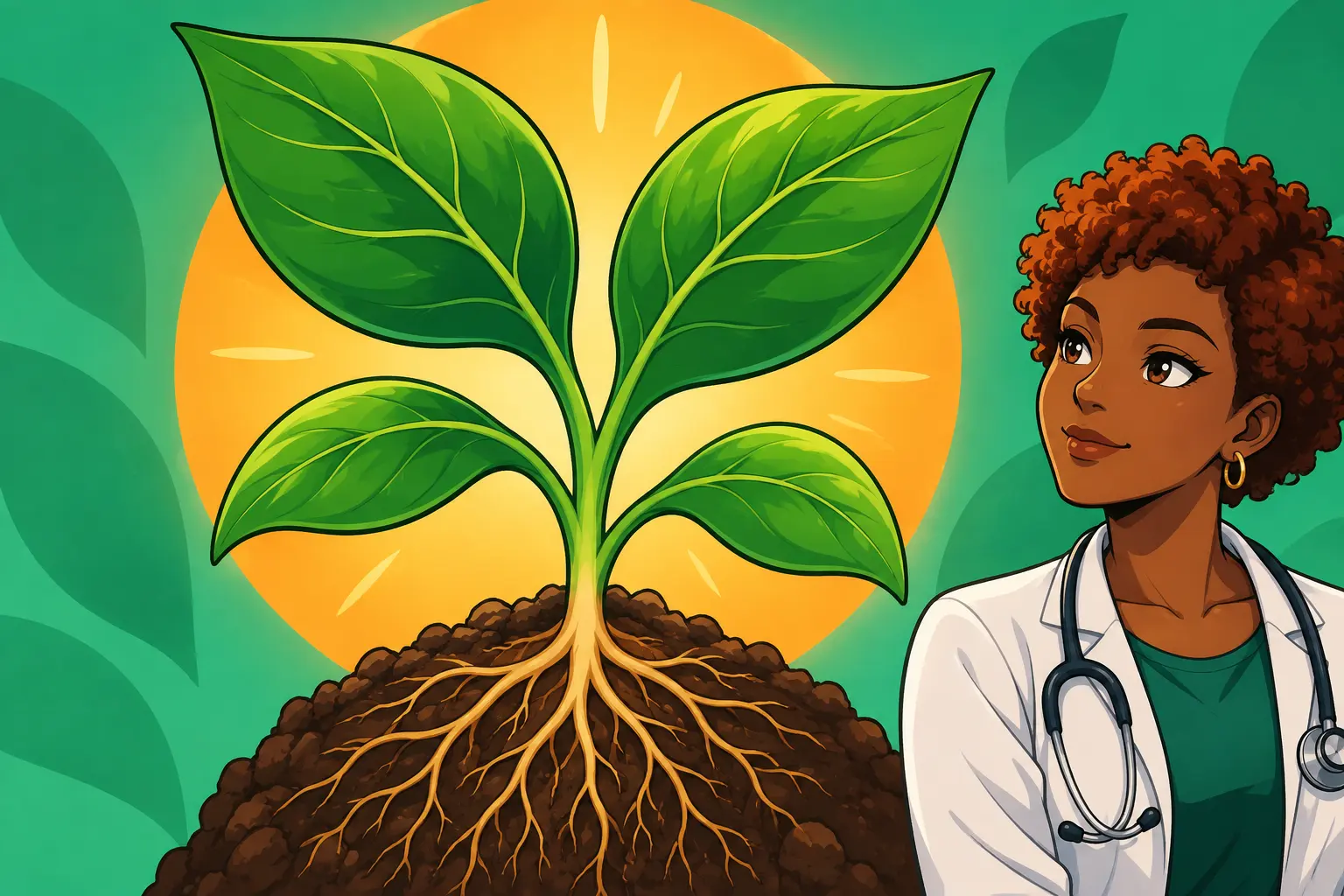Capa de Botânica: grupos vegetais e fisiologia