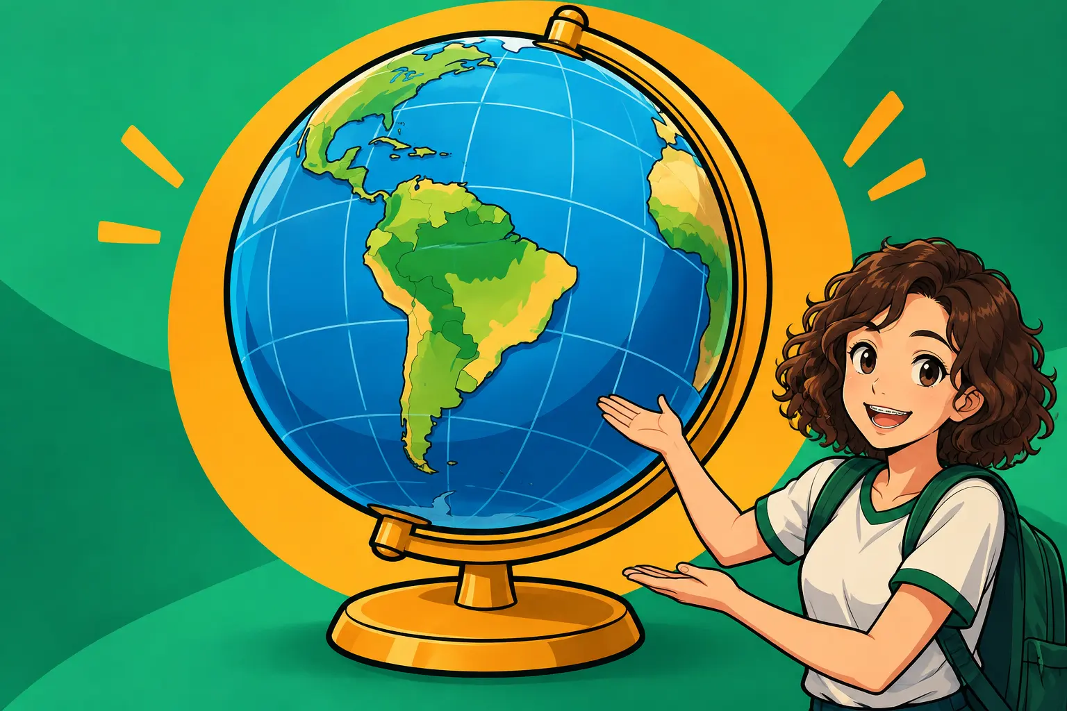 Capa de A divisão da Geografia e suas áreas