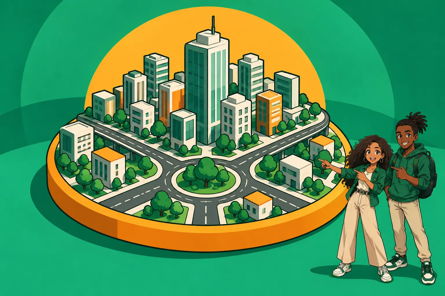 Capa de Urbanização e planejamento urbano