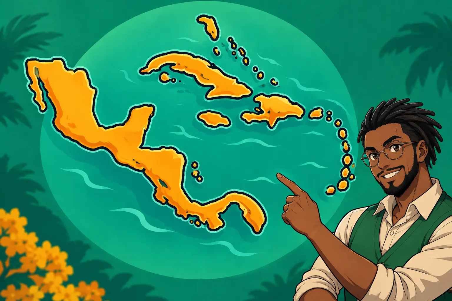 Capa de Istmo, Caribe e Antilhas: aspectos físicos e socioeconômicos