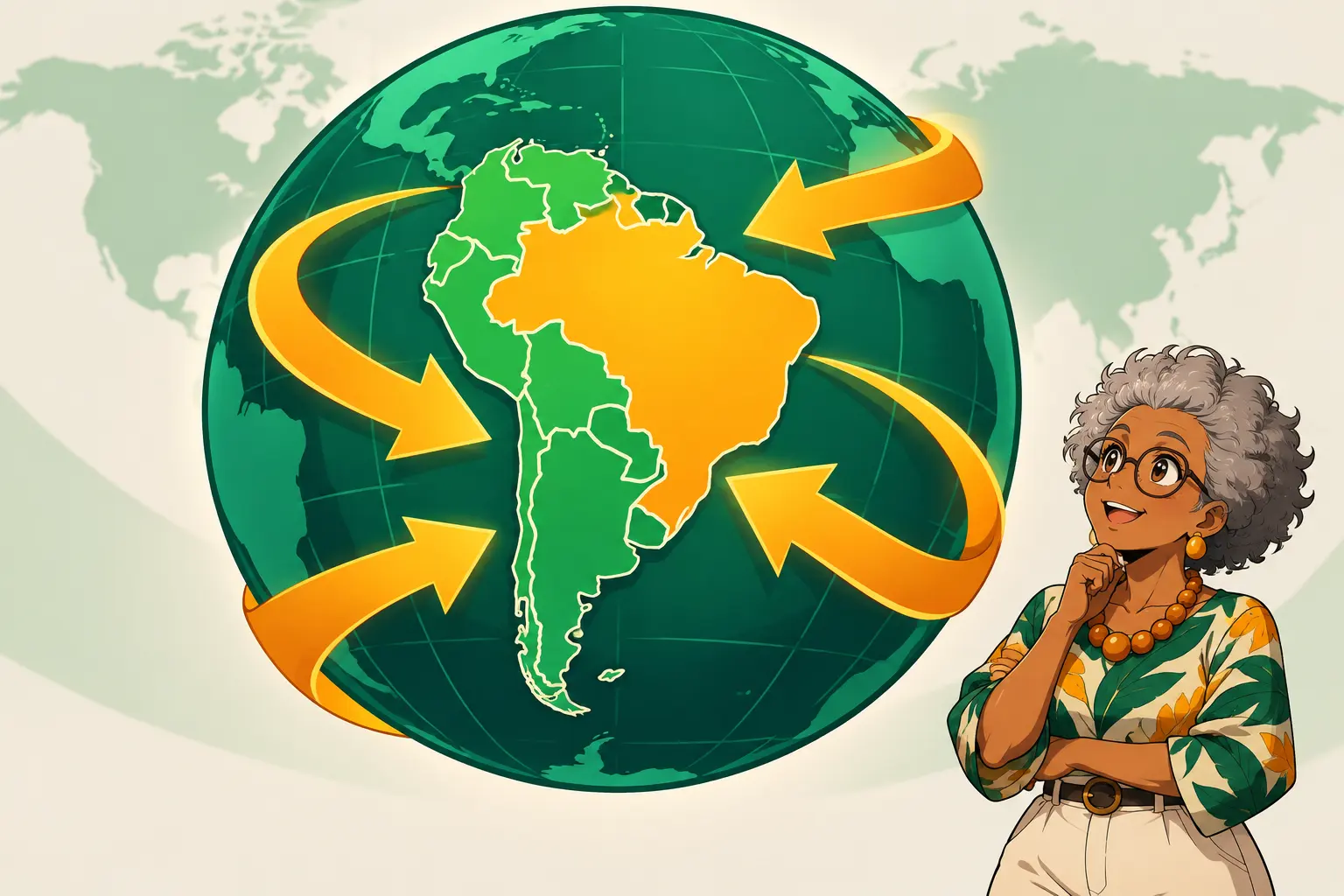 Capa de Mercosul, integração sul-americana e Brasil na economia global