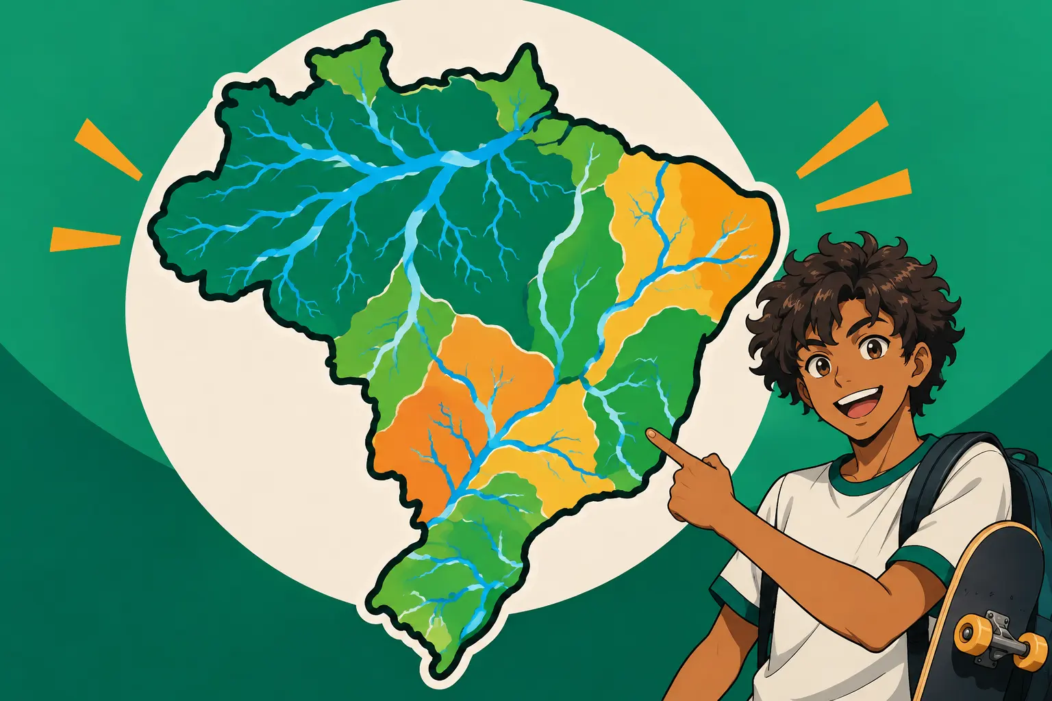 Capa de As principais bacias hidrográficas do Brasil