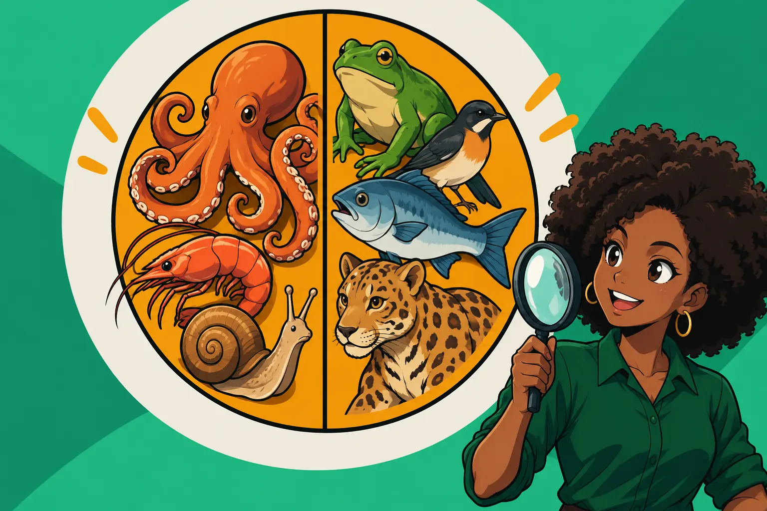 Capa de Zoologia: Invertebrados e Vertebrados