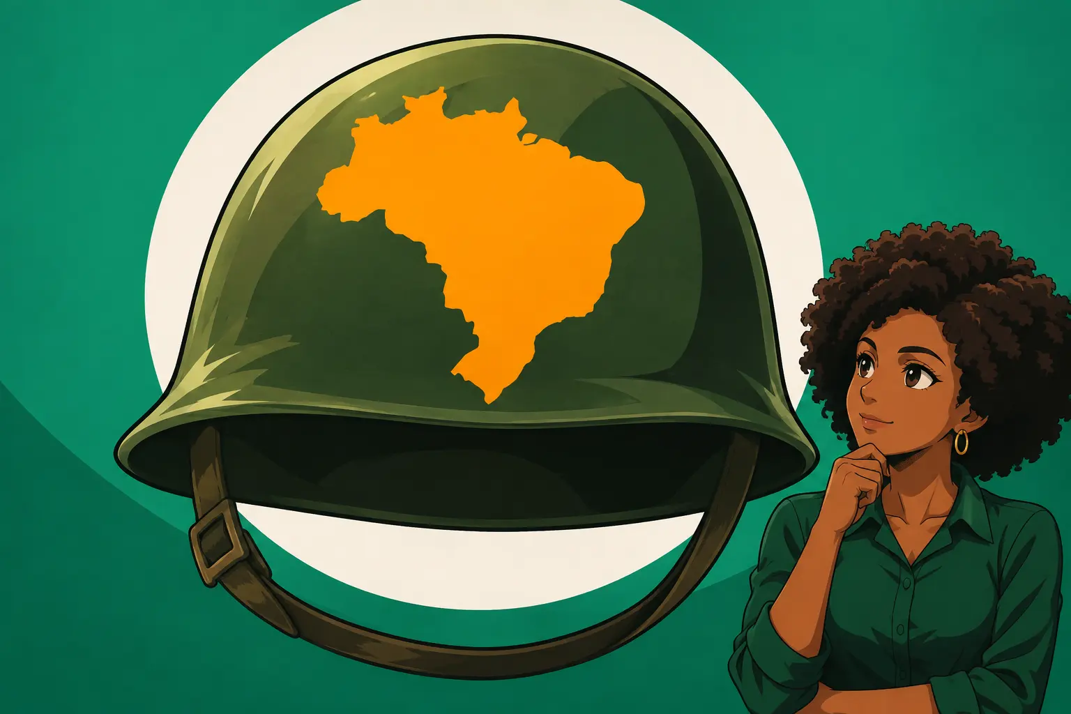 Capa de Ditadura militar no Brasil