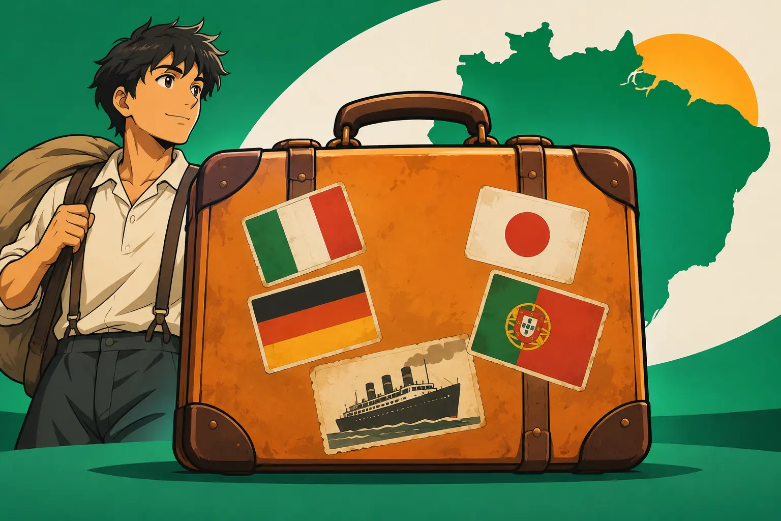 Capa de Imigração e a construção do Brasil