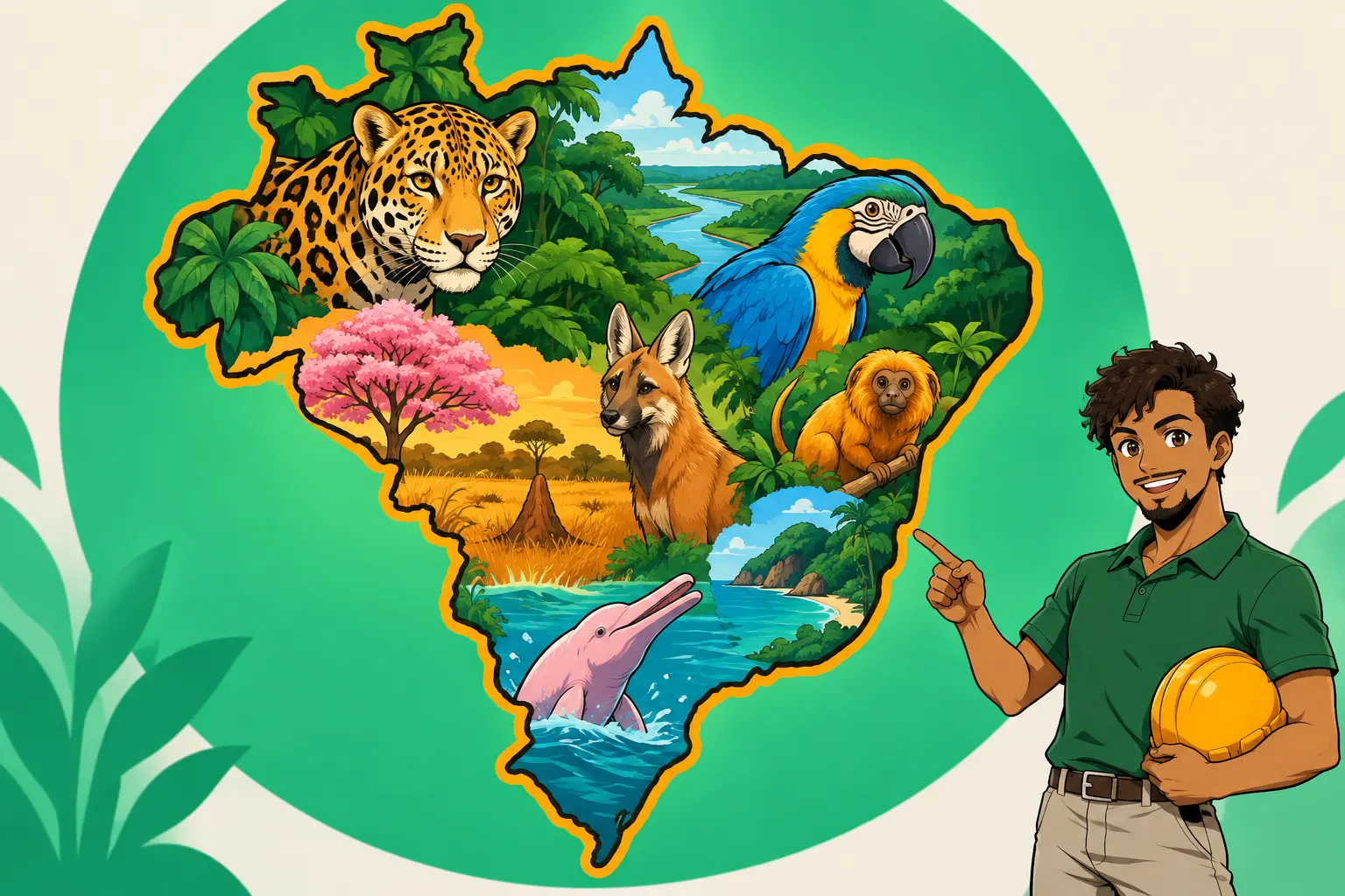 Capa de Biomas brasileiros e suas espécies