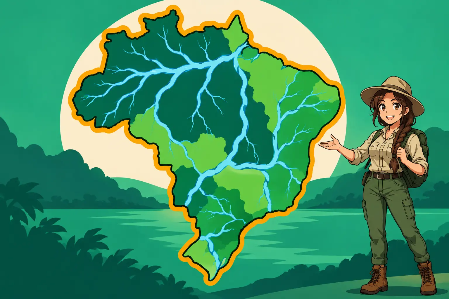 Capa de As principais bacias hidrográficas do Brasil