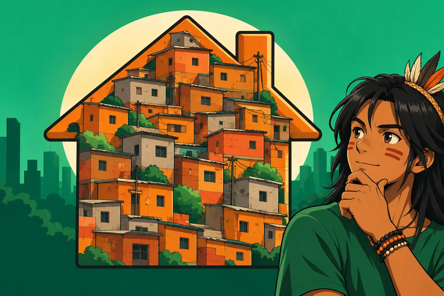 Capa de A favelização e o direito à cidade
