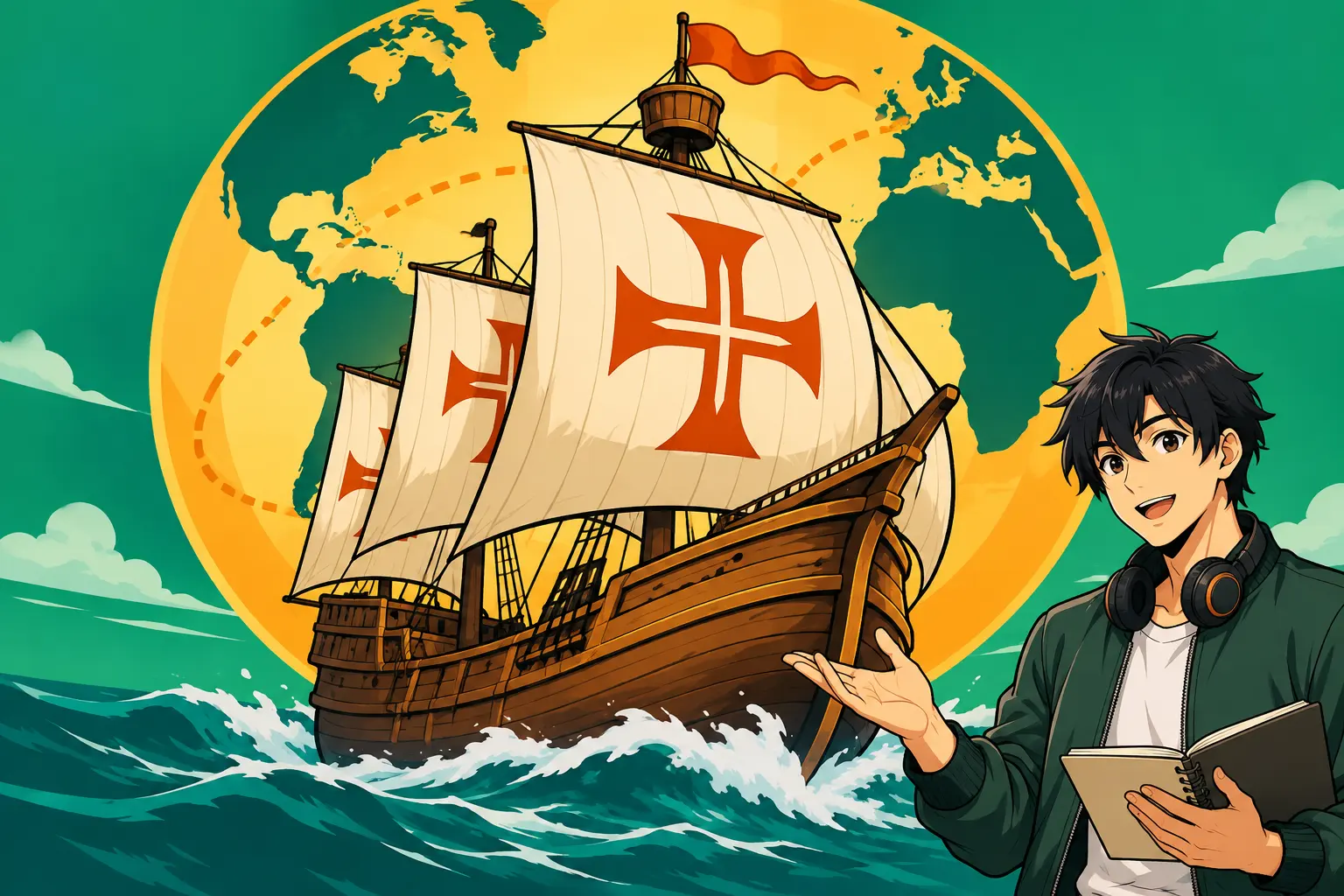 Capa de Expansão marítima e encontro de mundos