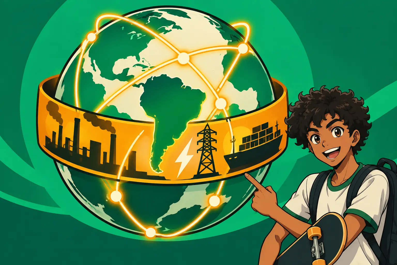 Capa de Indústria, Energia e Globalização