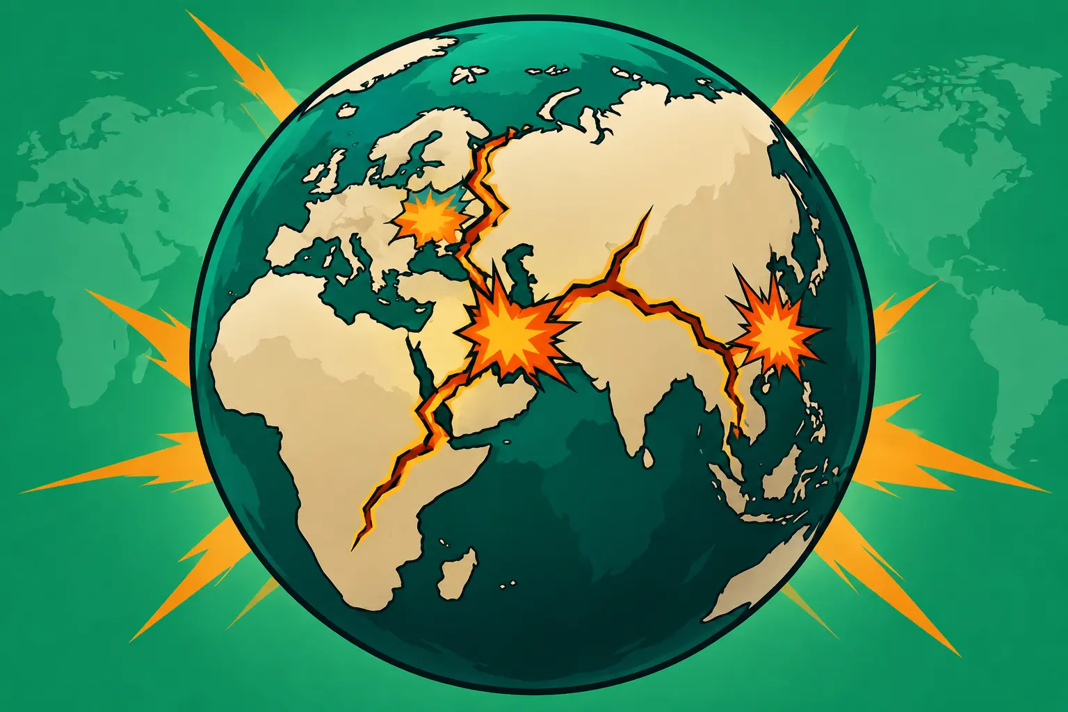 Capa de Conflitos e tensões do mundo atual: Ucrânia, Oriente Médio e Ásia