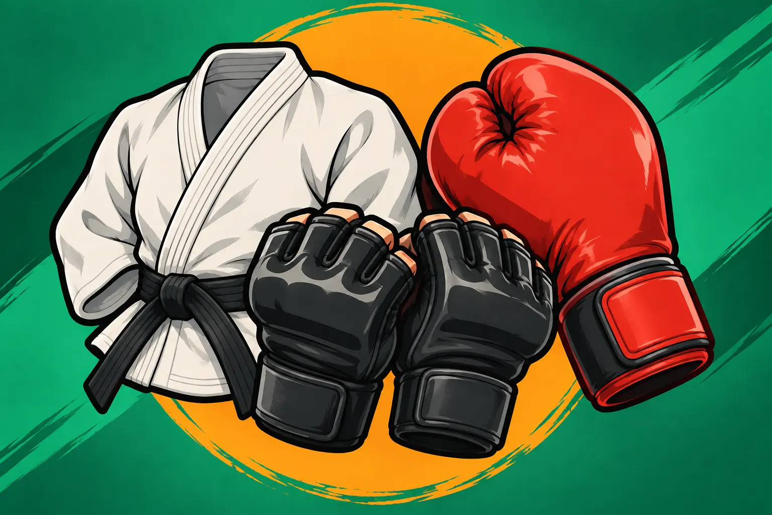 Capa de Lutas: judô, boxe e MMA