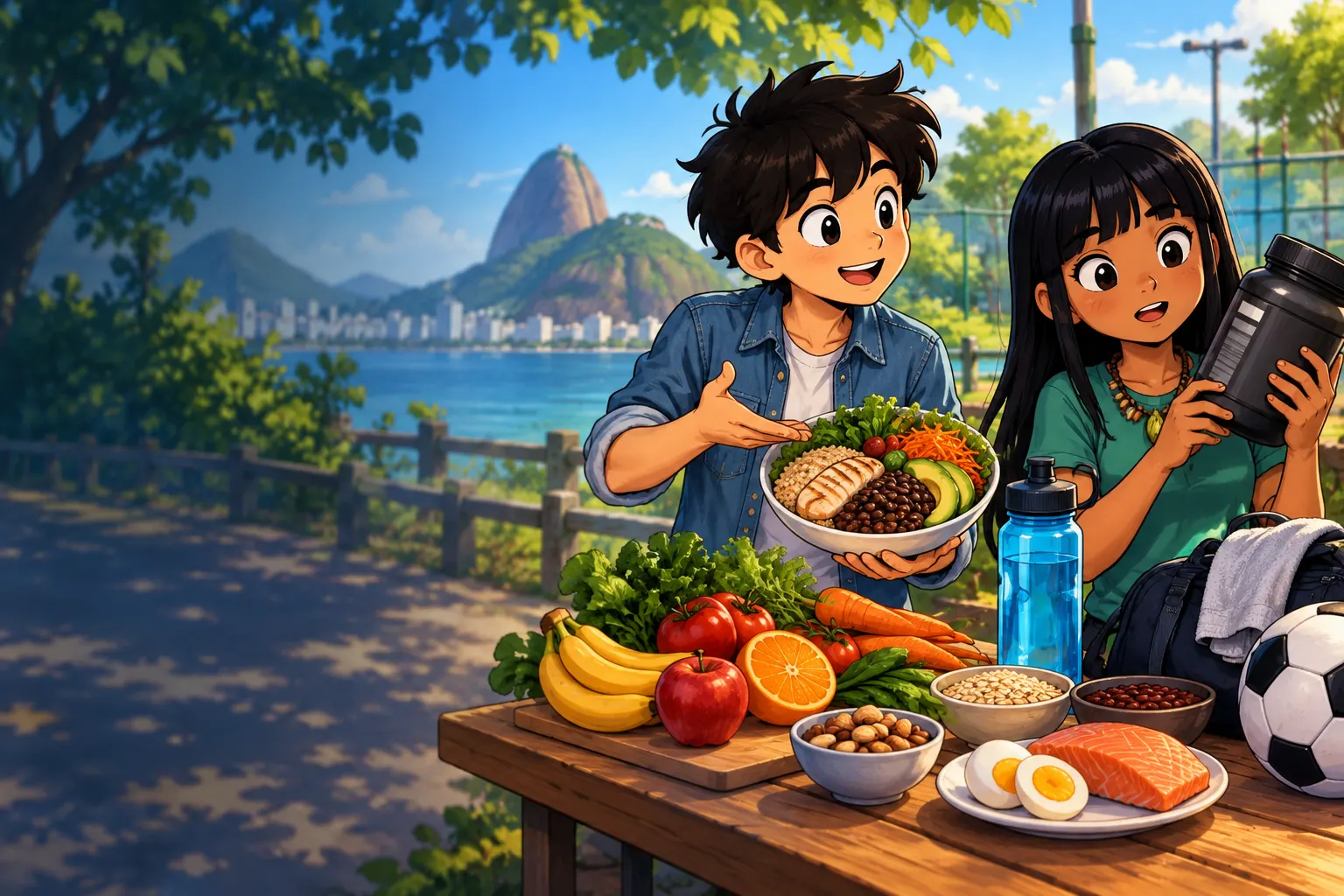 Capa de Alimentação, corpo e desempenho