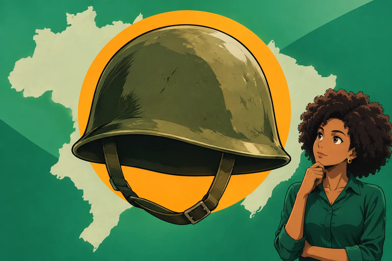 Capa de Ditadura militar no Brasil