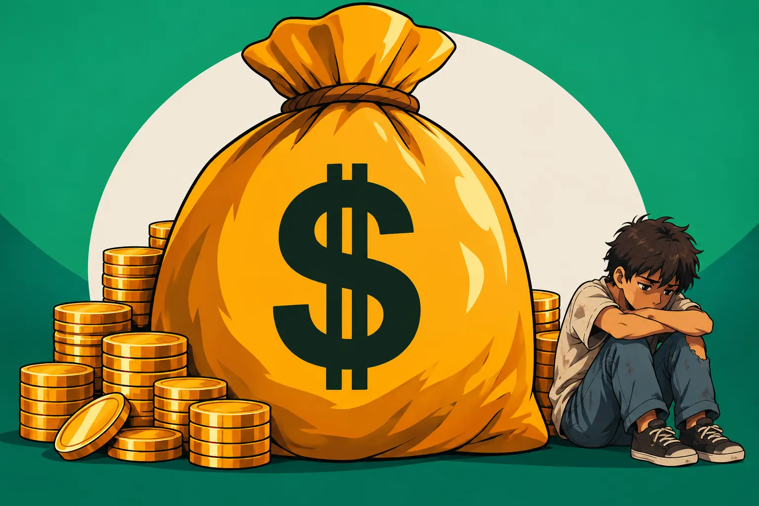 Capa de Concentração de renda e exclusão social no Brasil