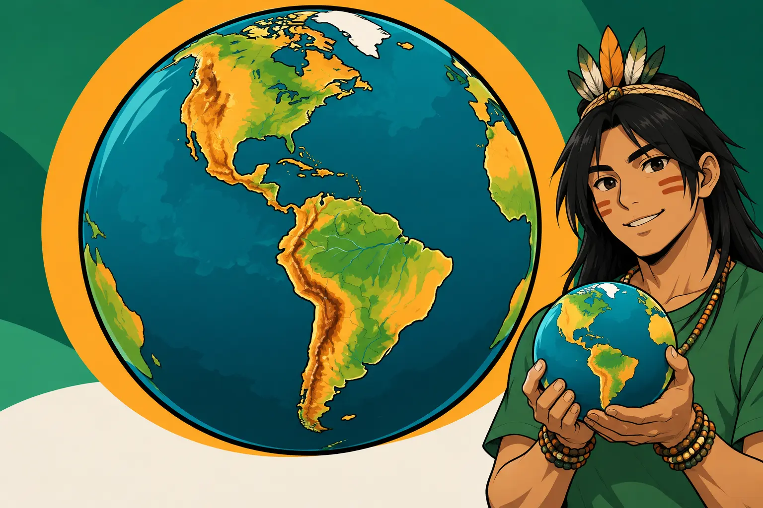 Capa de Aspectos físicos do continente americano