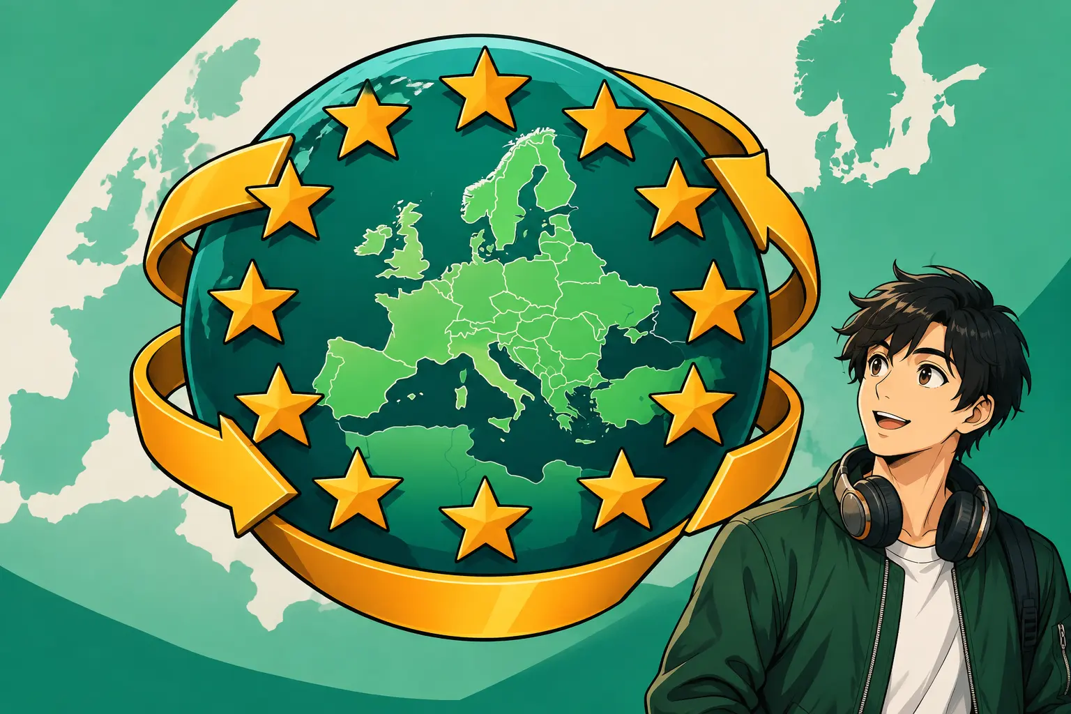 Capa de Unificação europeia e blocos econômicos