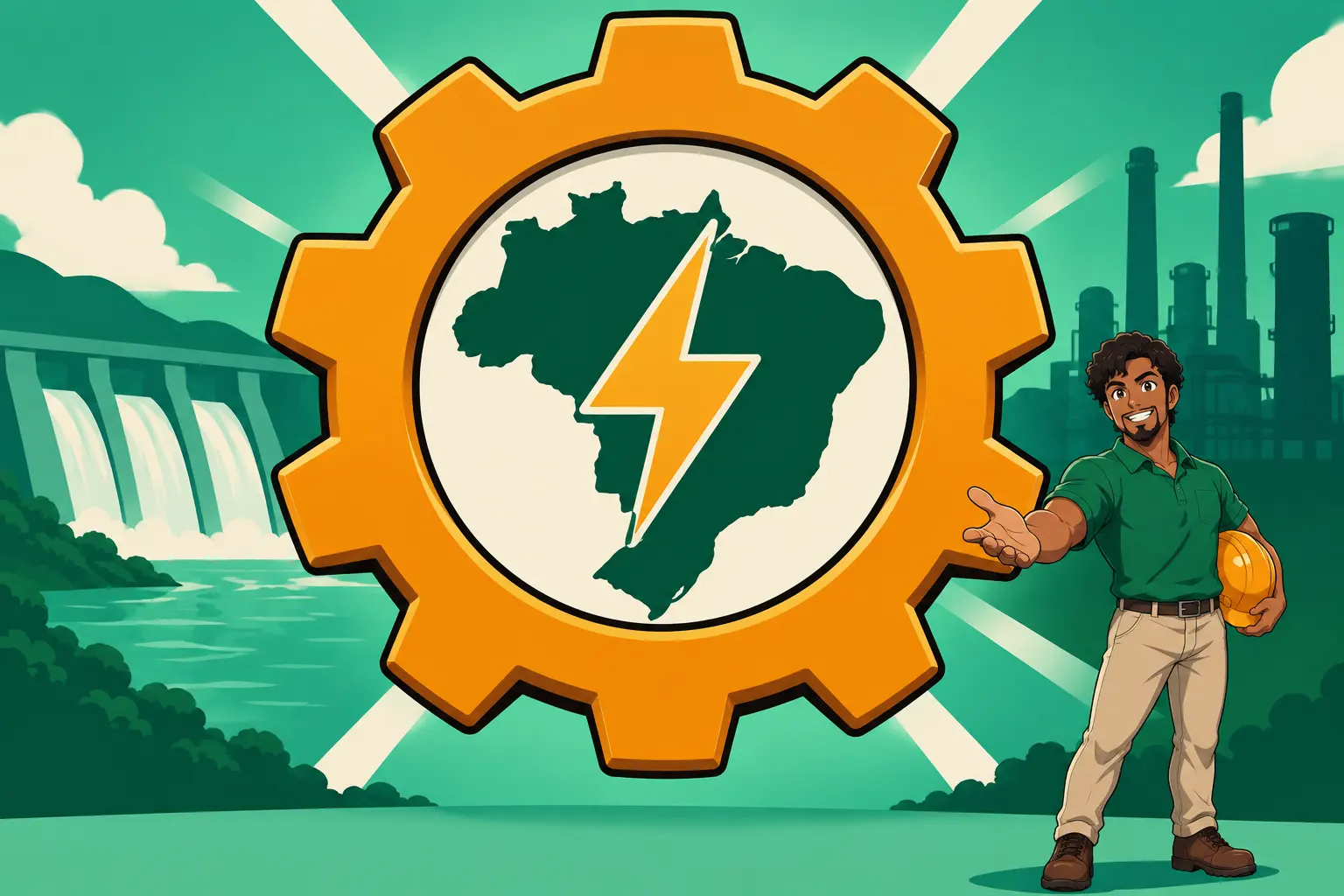 Capa de Energia e indústria no Brasil