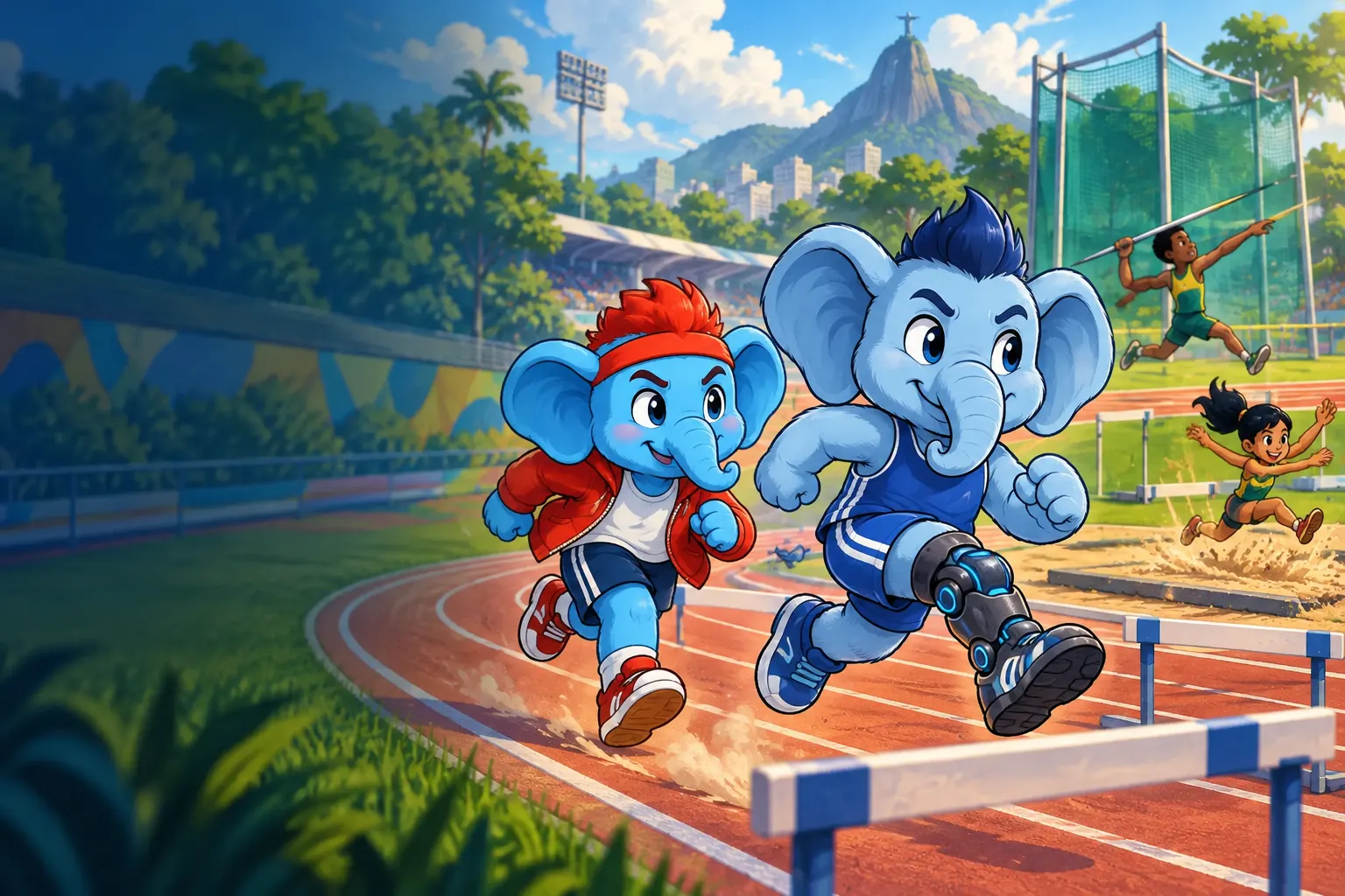 Capa de Atletismo: correr, saltar e lançar