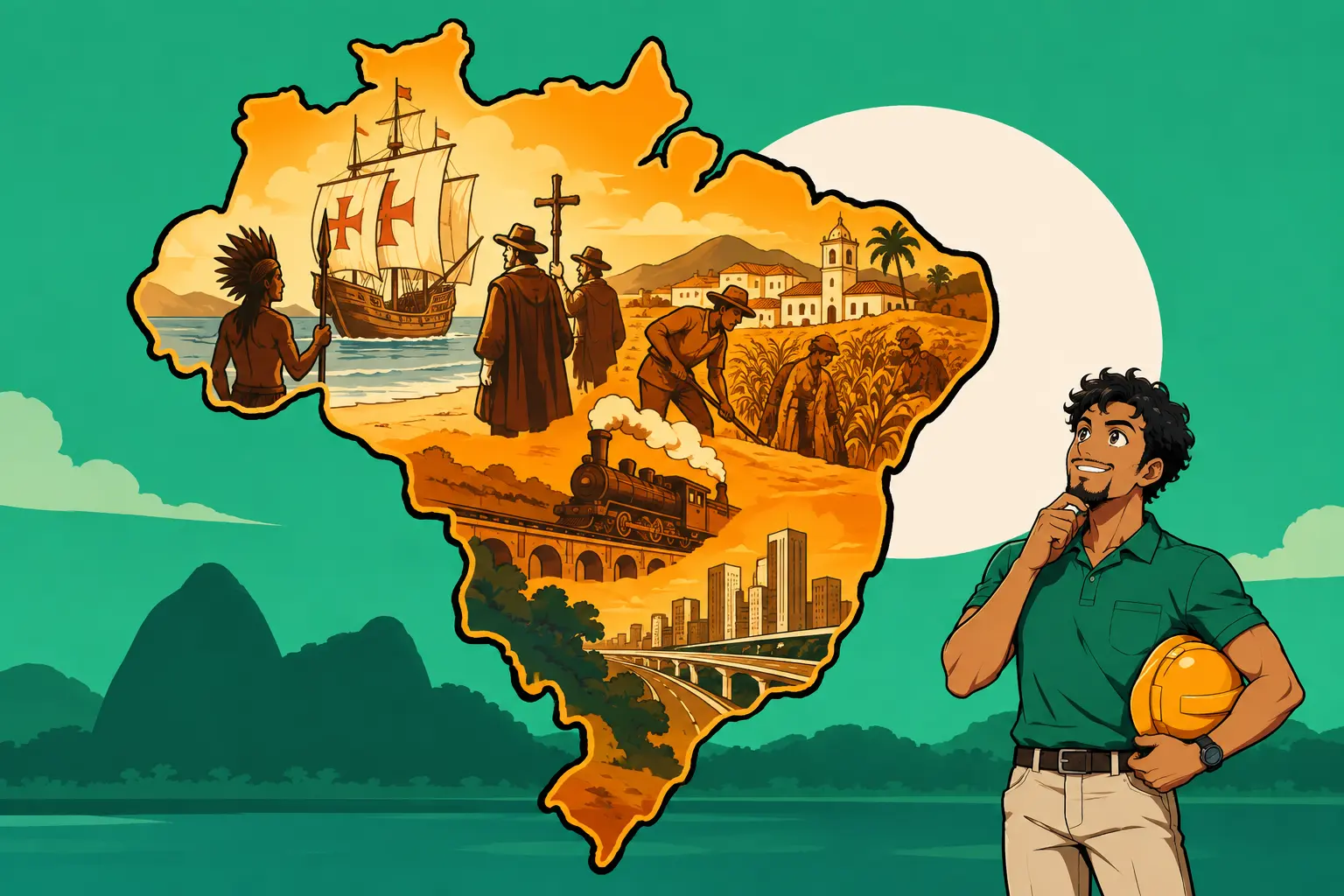Capa de O processo histórico de ocupação do território brasileiro