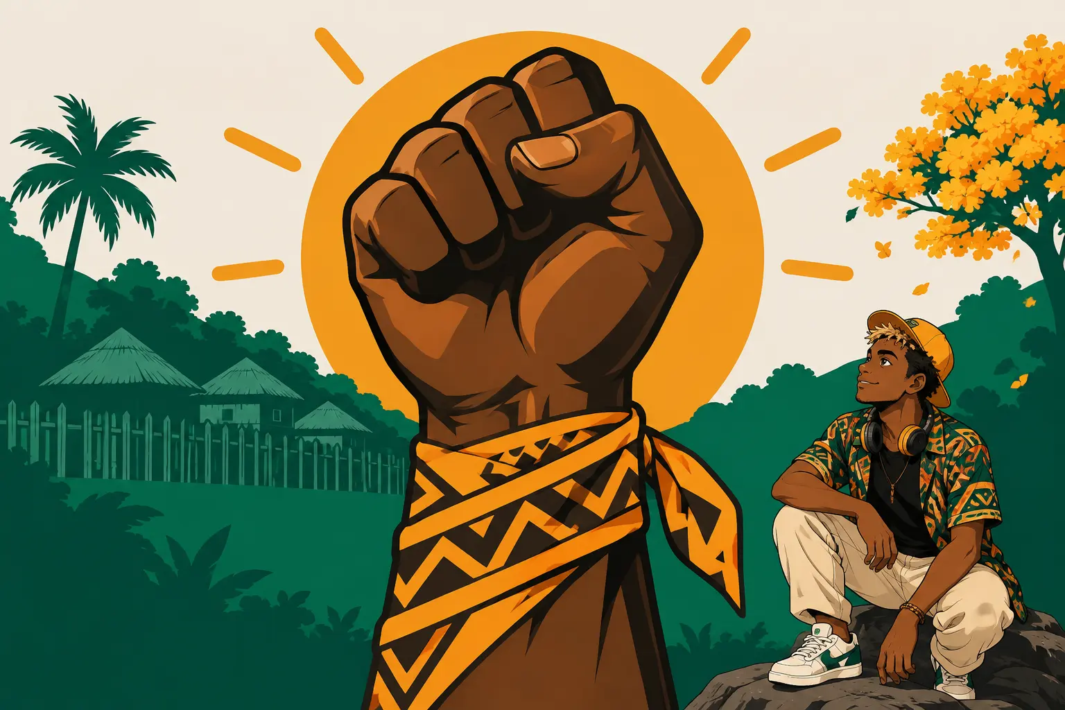 Capa de Escravidão e resistência: quilombos e mocambos