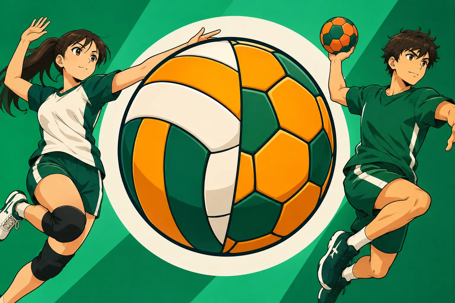 Capa de Vôlei e handebol: fundamentos