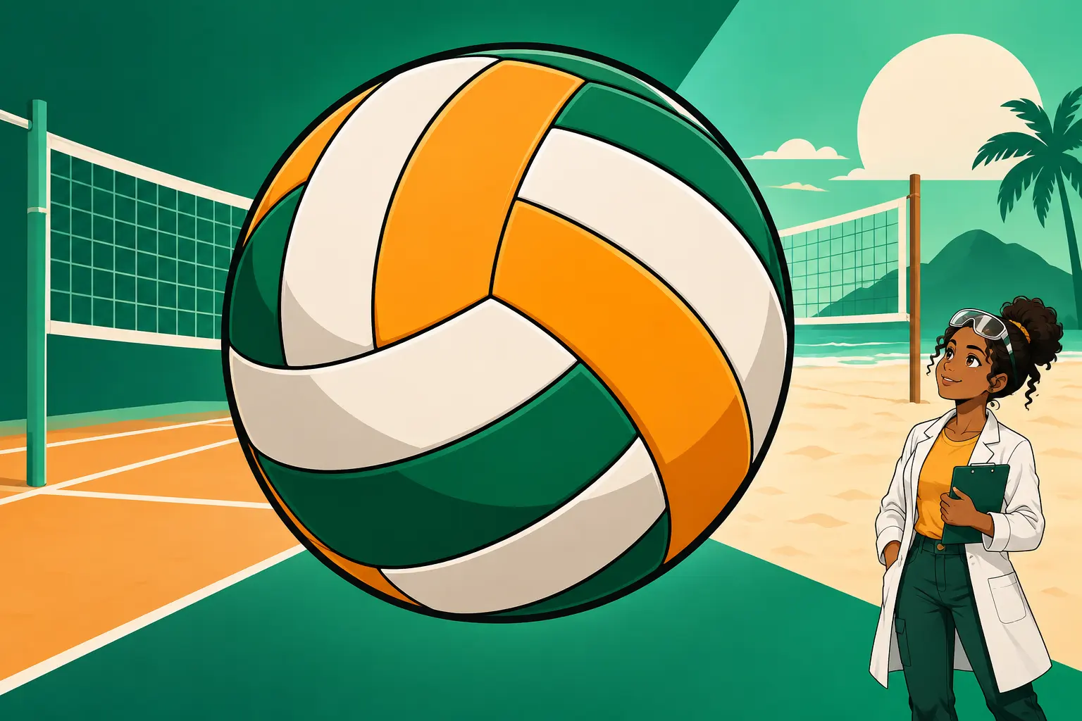Capa de Voleibol e vôlei de praia