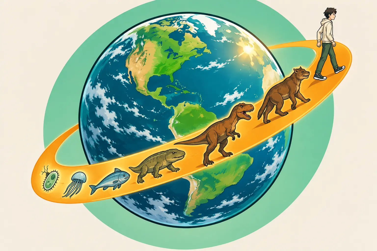 Capa de Evolução e história da vida na Terra