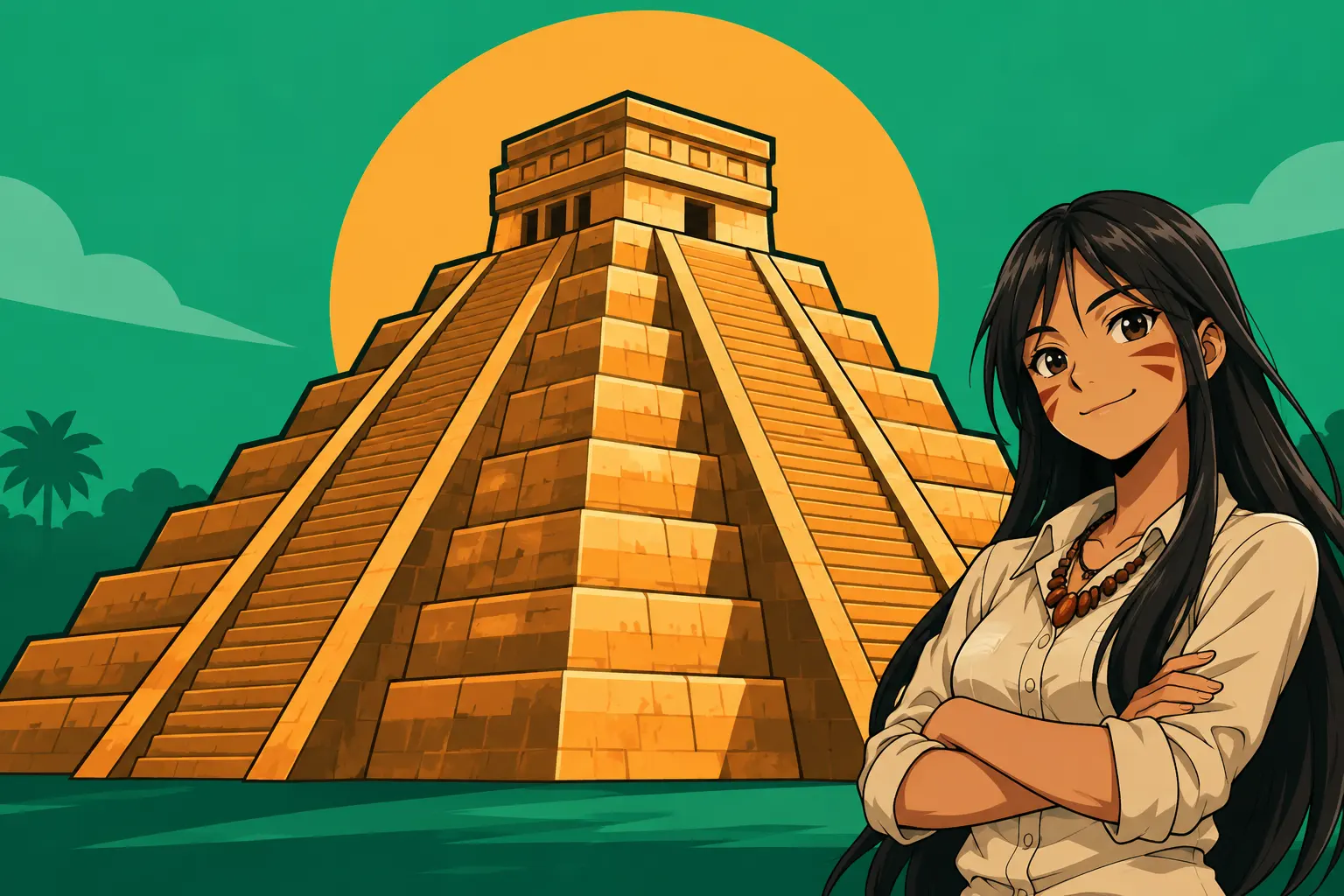 Capa de Civilizações pré-colombianas e a cultura da América