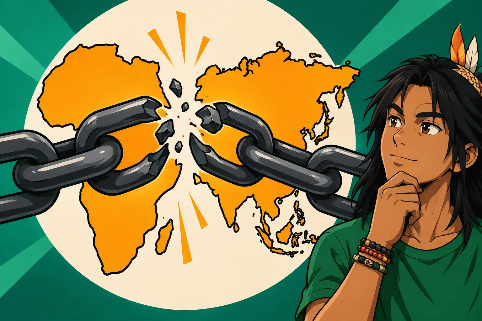 Capa de Descolonização da África e da Ásia