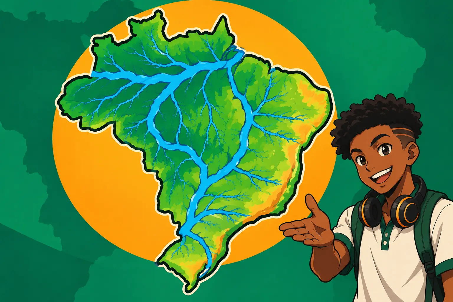 Capa de As principais bacias hidrográficas do Brasil
