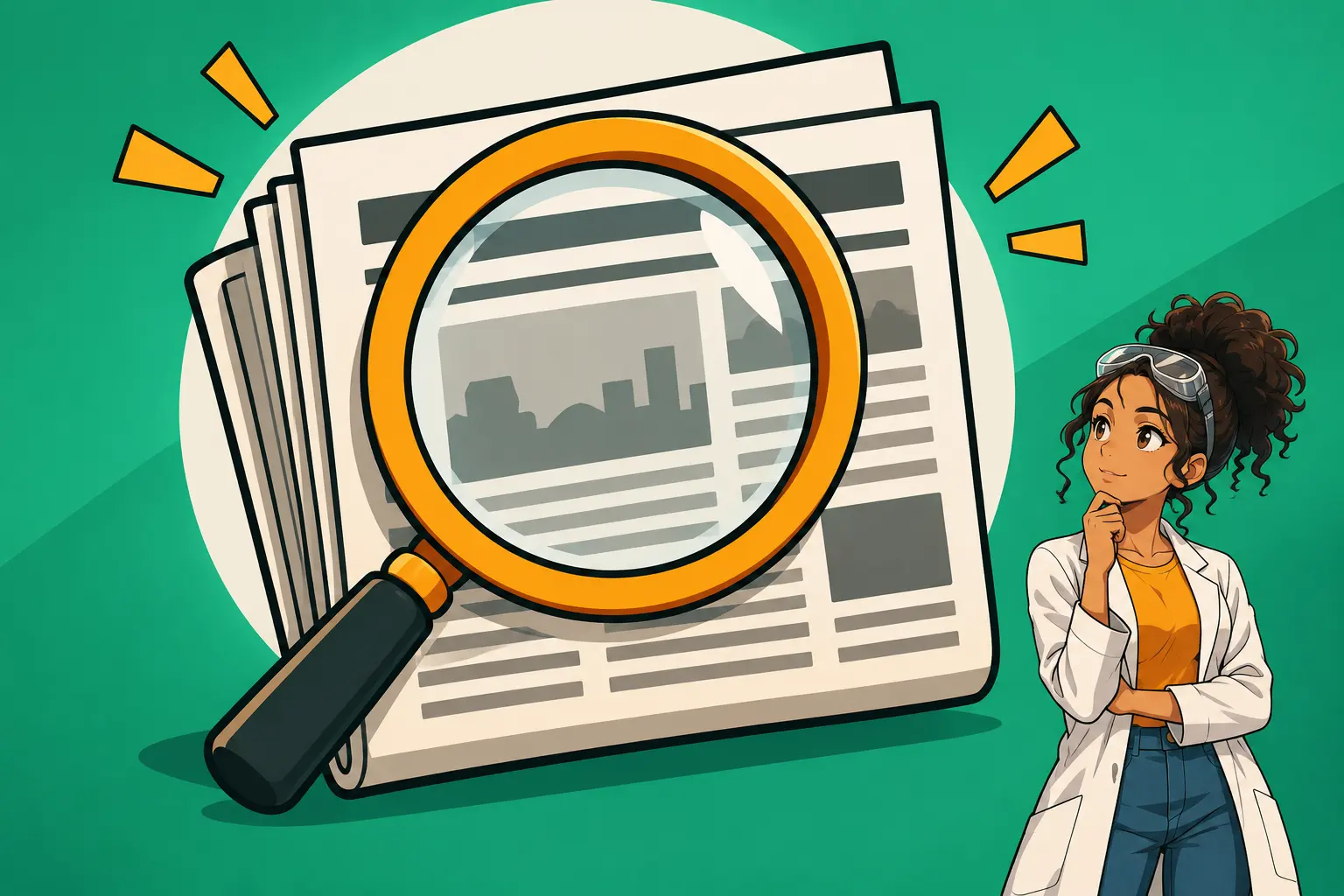 Capa de Notícia, reportagem e fake news
