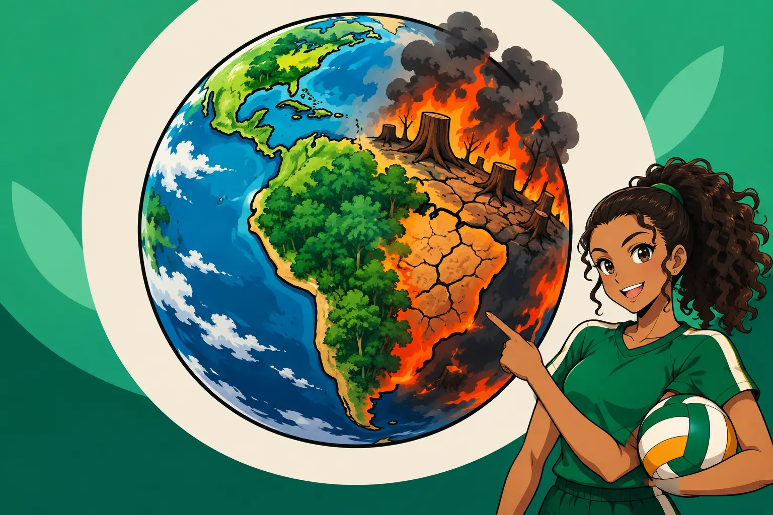 Capa de Impactos ambientais nos biomas do planeta